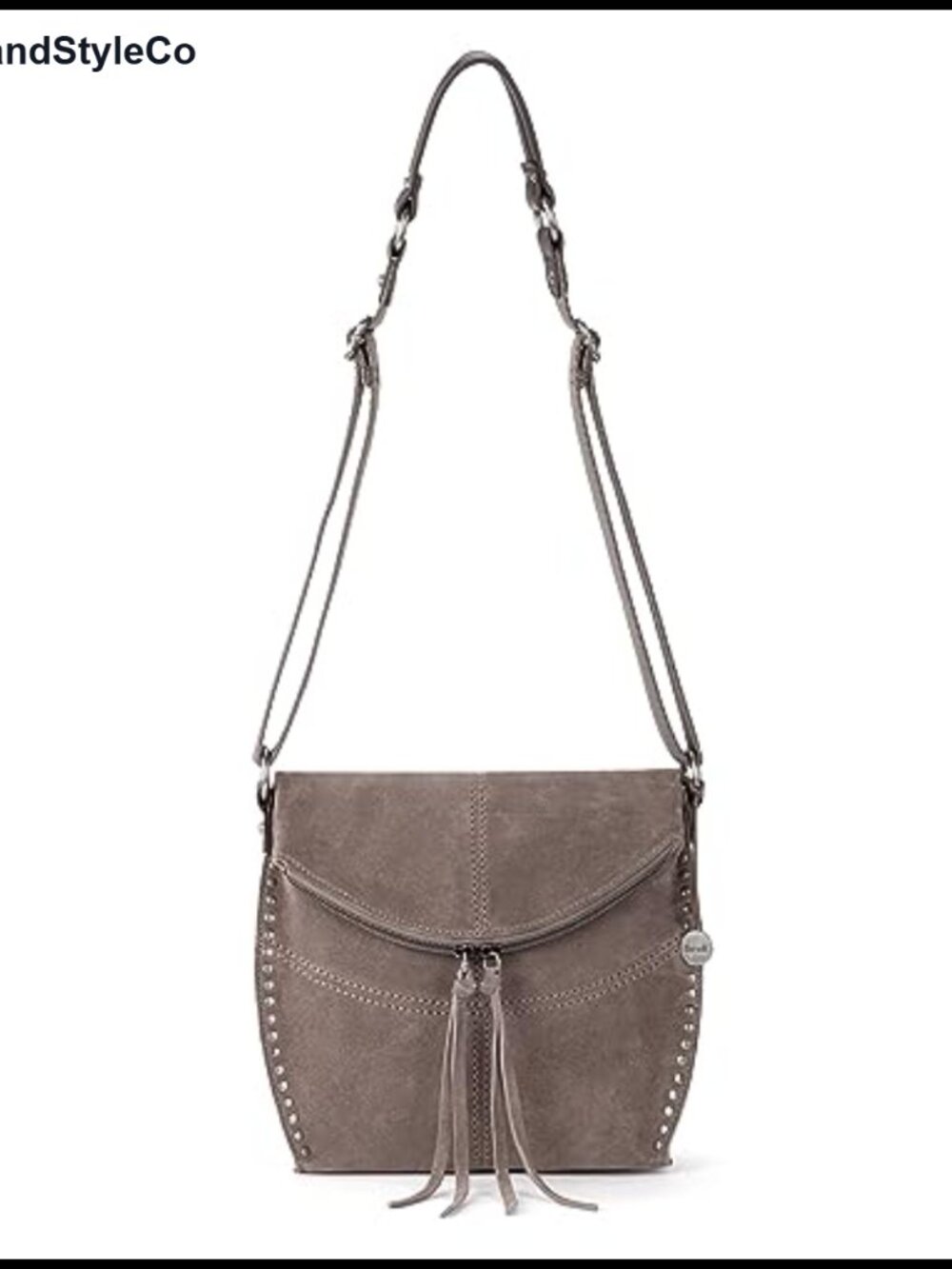 Silverlake Leather Crossbody Bag w Adjustable Strap Everyday Travel Purse